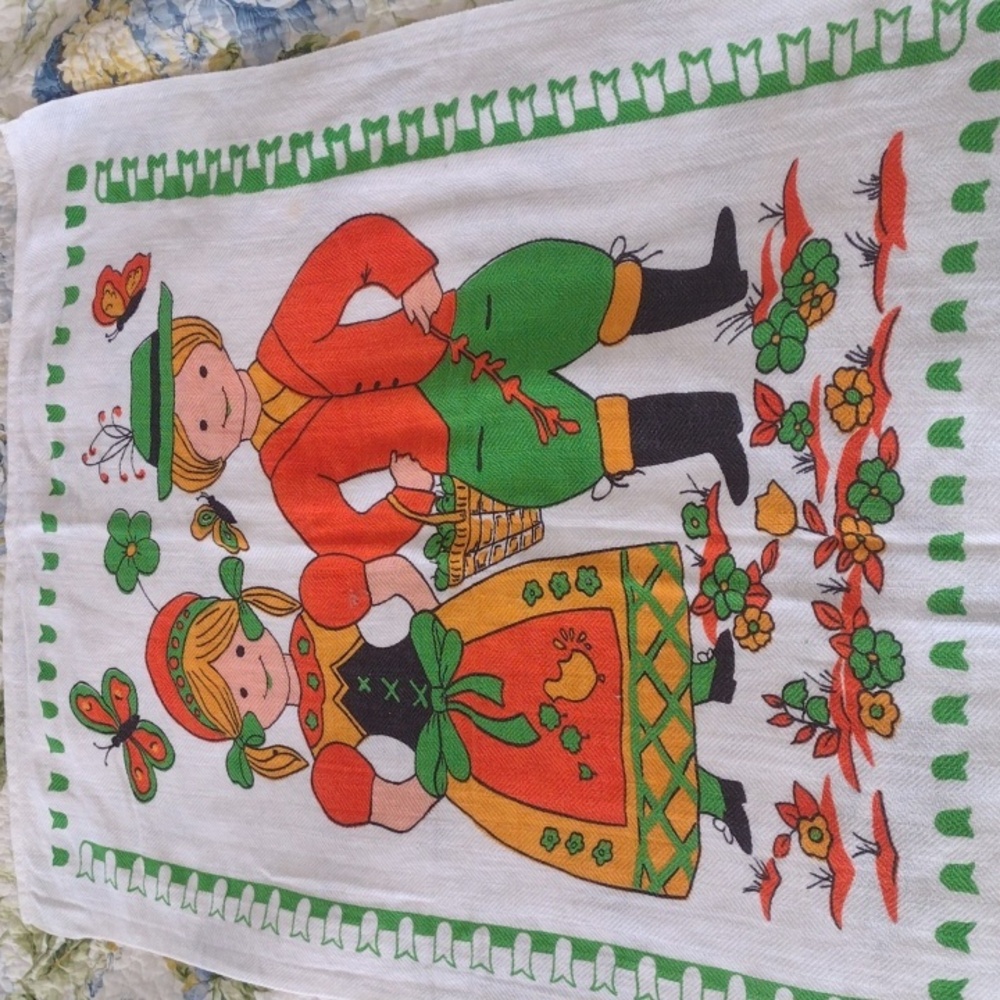 Vintage Germany Tea Towel Souvenir German